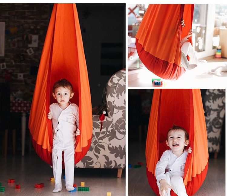 Child Hammock Chair kangaroo hammock kids play tent  cotton canvas soft toy teepee tents play house