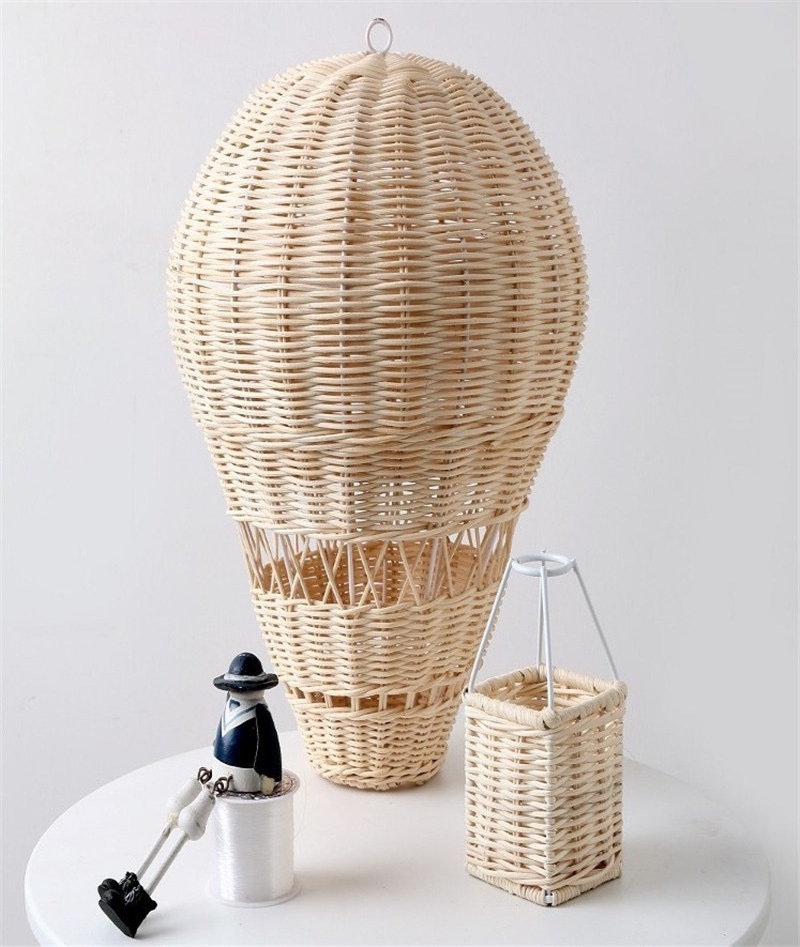 INS handmade rattan hot air balloon decoration kids room decoration