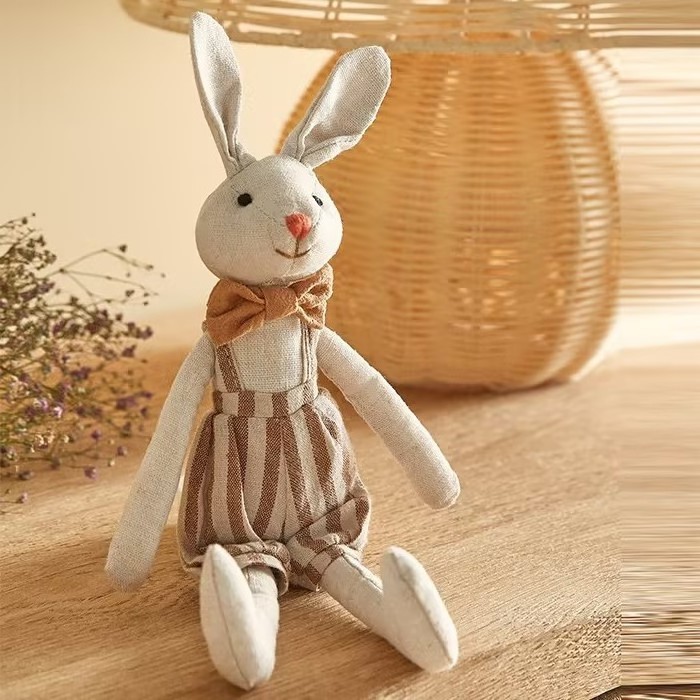 Wholesale Rabbit doll doll Stuffed toy sleeping pillow cute children birthday gift pacify small doll