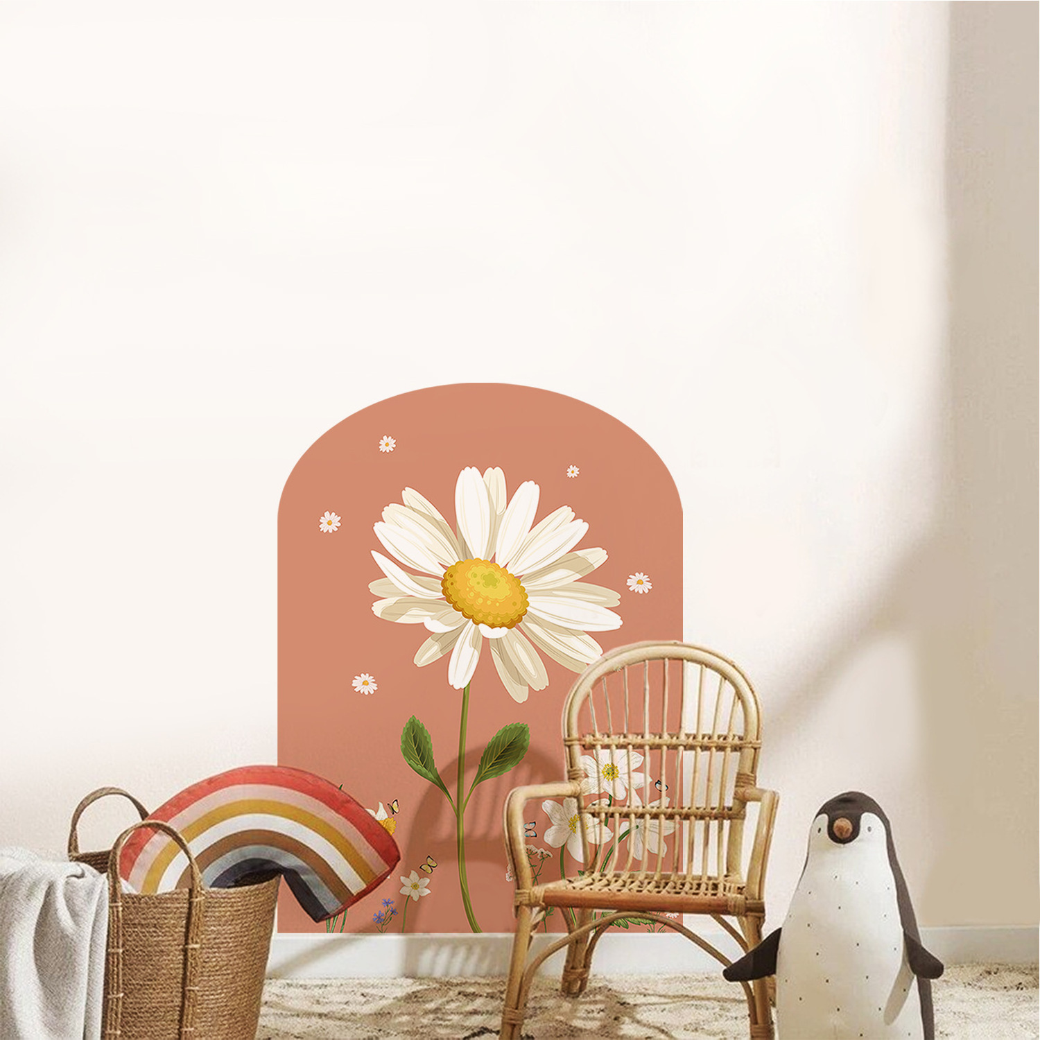 Daisy Home Decoration Wall Stickers Dormitory Rental Housing Entrance Covering Waterproof Stickers