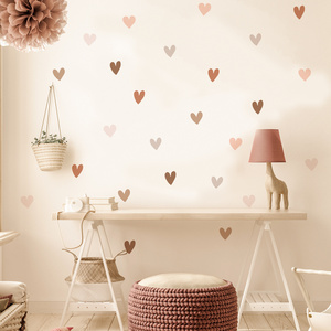 Hot Sale Removable Heart Wall Stickers for Kids Baby Room Decoration Nursery Wall Decals Girls Gift