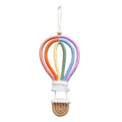 Hot Air Balloon Hot Air Balloon Wall Hanging Macrame Rope Nursery  Baby Room Decor