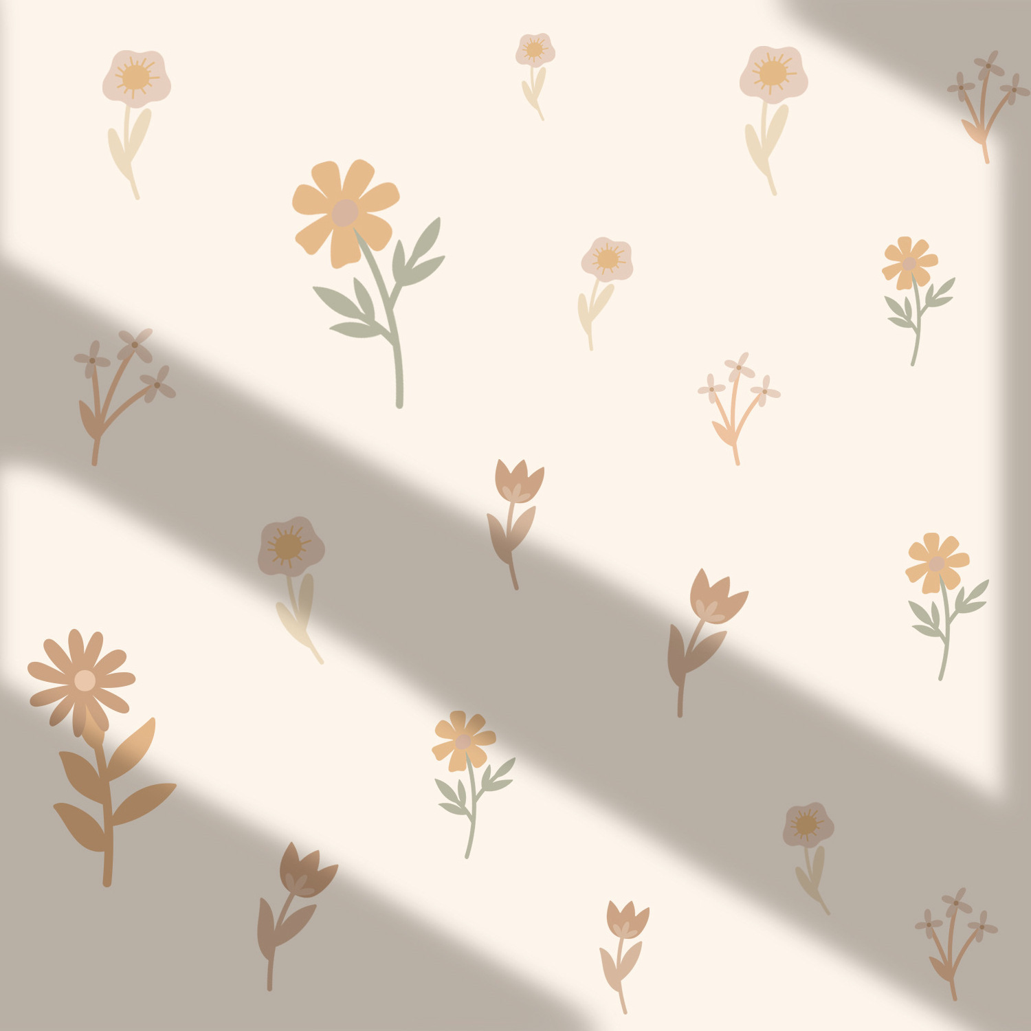 Daisy Flower Home Self-adhesive Window Wall DIY Sticker