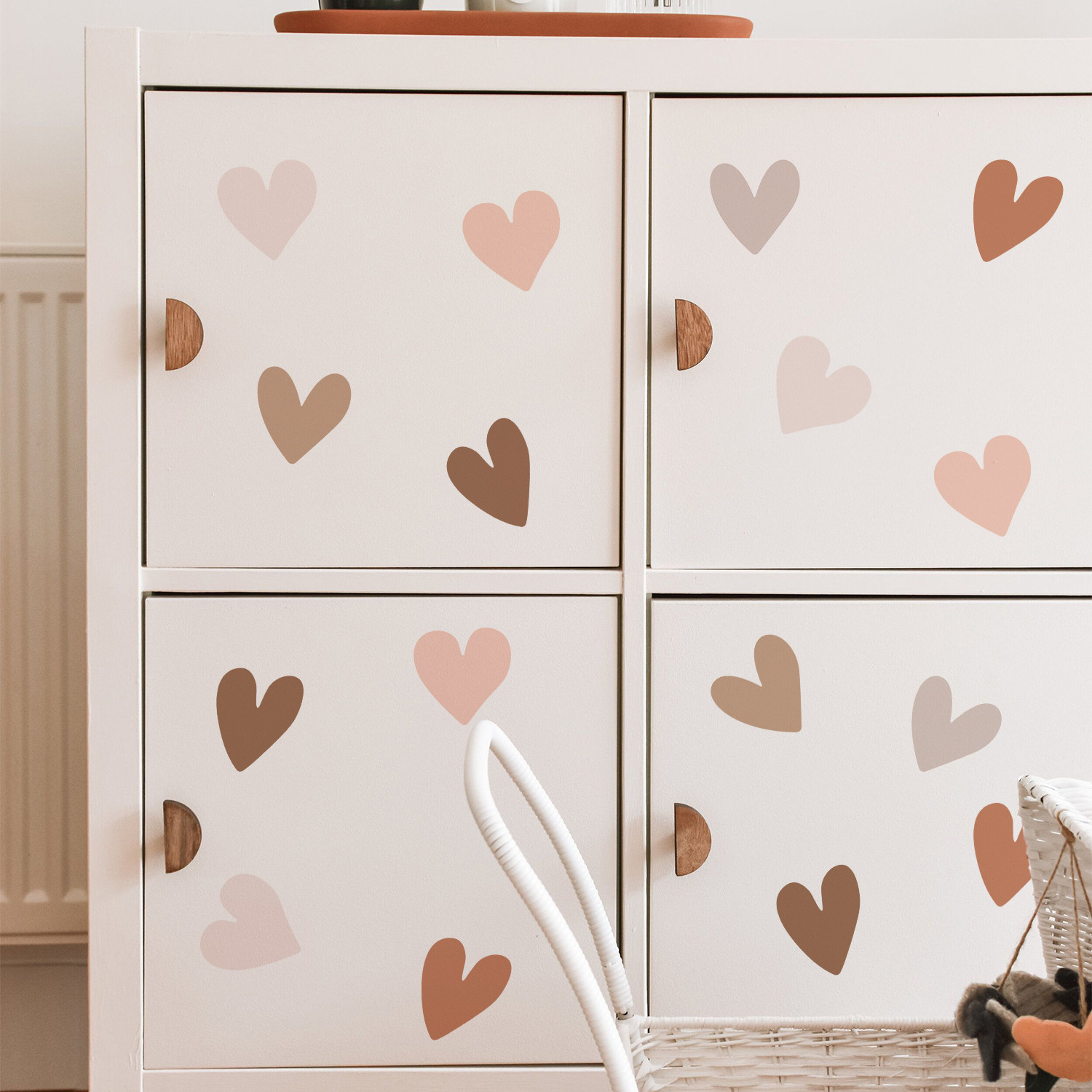 Hot Sale Removable Heart Wall Stickers for Kids Baby Room Decoration Nursery Wall Decals Girls Gift