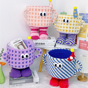 Wholesale Cute Monster Storage Buckets Reusable Polyester Easter Baskets