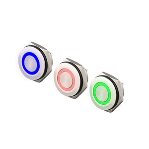 short mini micro travel rgb 6v led pushbutton 16mm momentary led 6v stainless steel IP67 switch