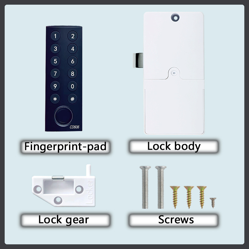 CDONLOCK  OEM&ODM Fingerprint Lock Sauna Gym Lock  Multiple Keys to Unlock Digit lock