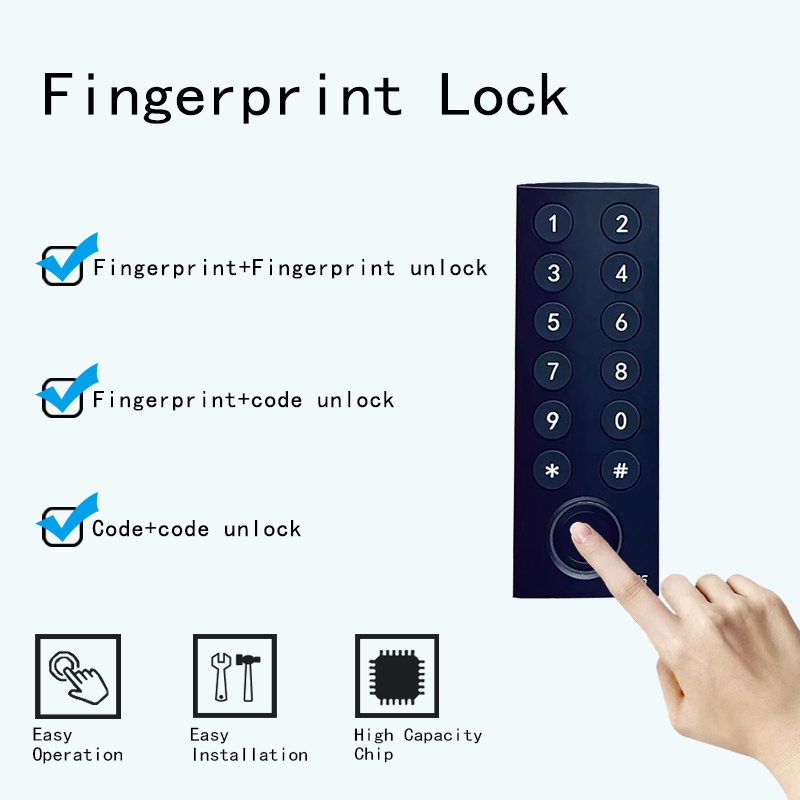 CDONLOCK  OEM&ODM Fingerprint Lock Sauna Gym Lock  Multiple Keys to Unlock Digit lock