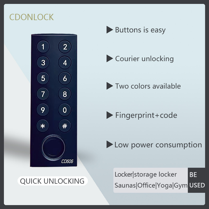 CDONLOCK  OEM&ODM Fingerprint Lock Sauna Gym Lock  Multiple Keys to Unlock Digit lock