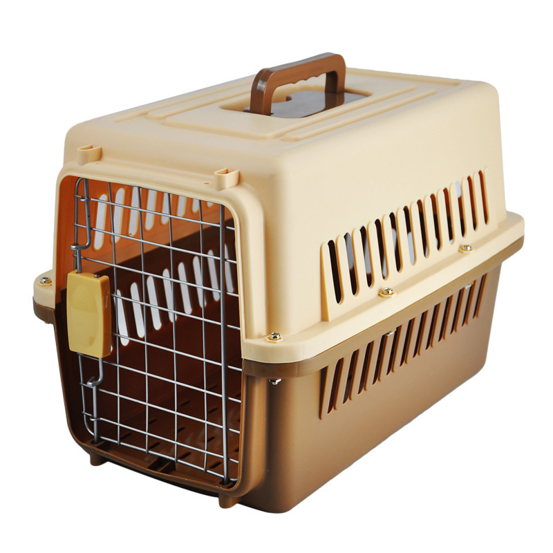 Regulated Airline Shipping Approved car Portable Plastic Pet Dog Transport Box Air Travel Kennel hpe smart Carrier Crate Cage