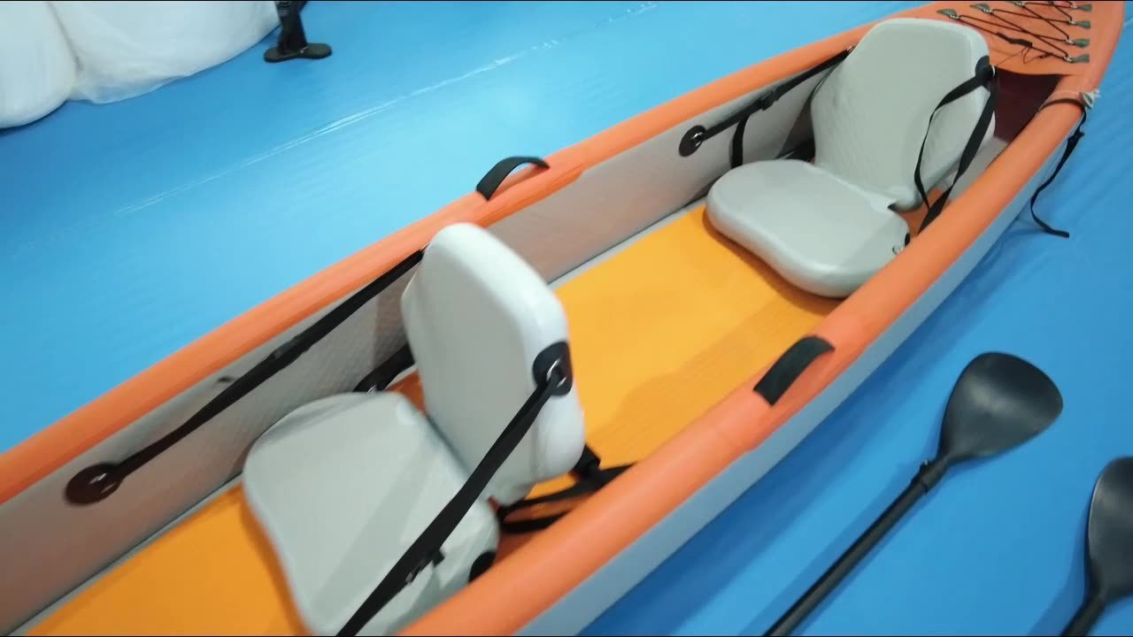 New Hot Sale 2 person Hydro-Force Lite-Rapid X2  Inflatable Kayak Set Boat