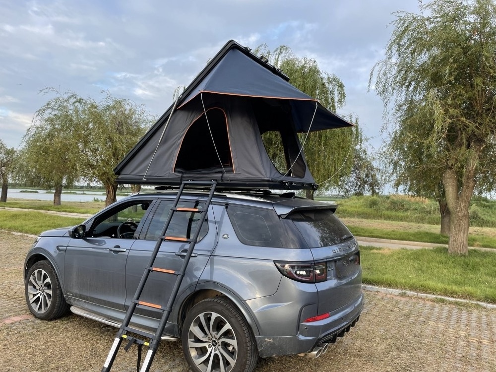 2023 High quality 4x4 offload camping waterproof  car roof tent triangle clam shell hard shell rooftop tents