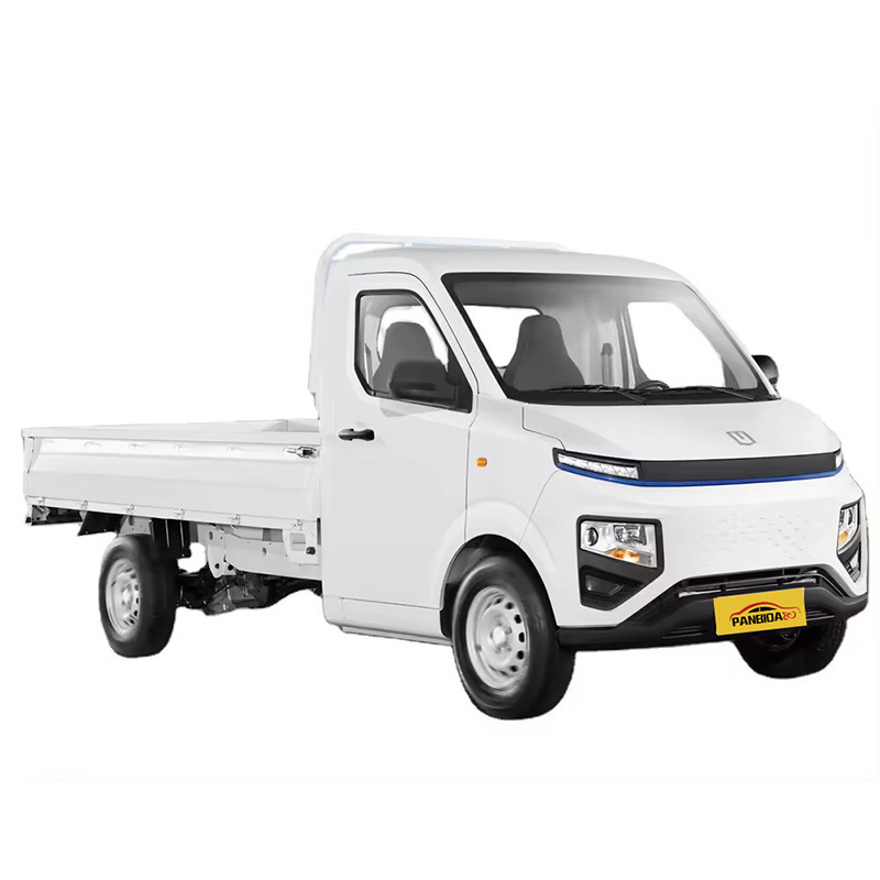 2024 New Factory Sales 2 Tons Load Capacity Pure Electric Cargo Flat Bed Box Truck Geely Yuancheng Remote Light Electric Truck