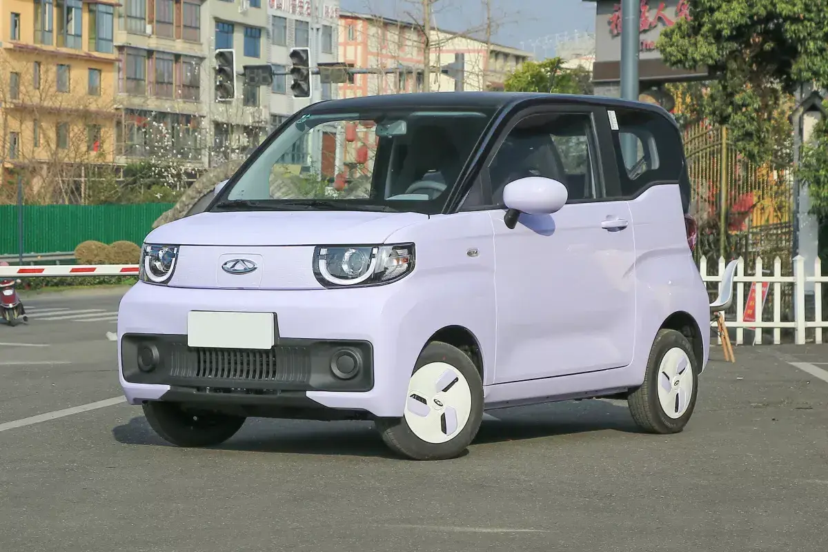 China 80 km/h left hand drive electric car 2 door 4 wheel 4 seater chery qq ice cream electric new ev mini car ev 2023 for sale