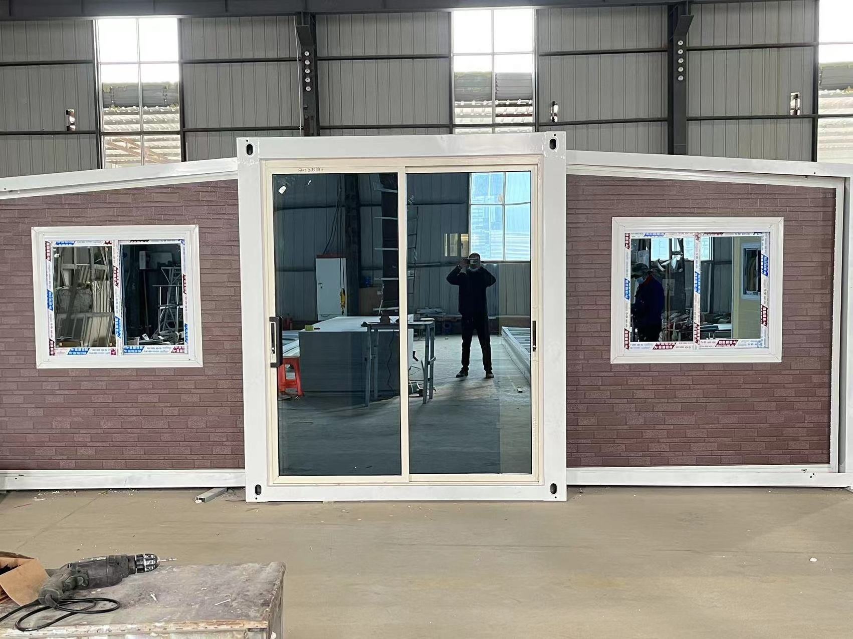 Mobile homes manufactured supplier Extendable Expandable Movable Office Mobile Container Homes Prefab Houses with 3 rooms