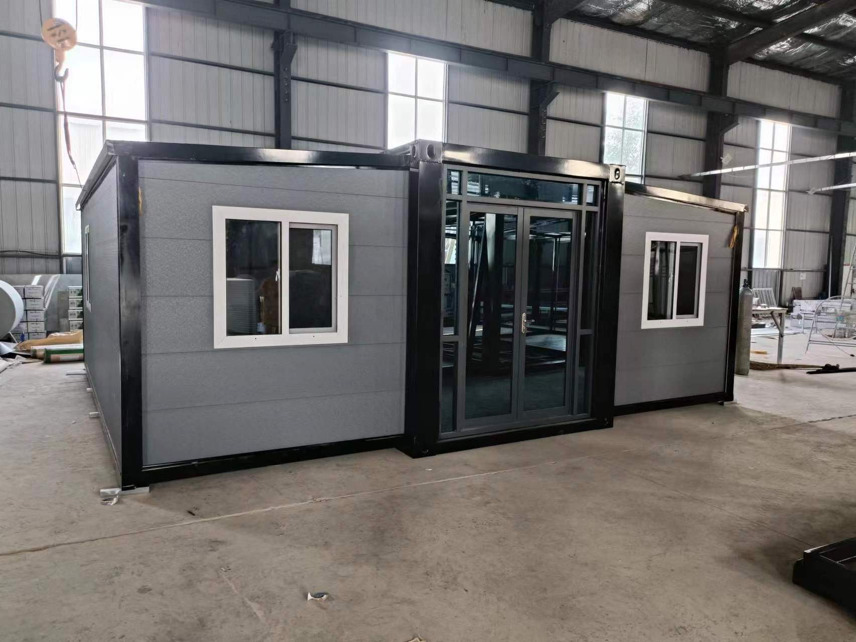 Mobile homes manufactured supplier Extendable Expandable Movable Office Mobile Container Homes Prefab Houses with 3 rooms