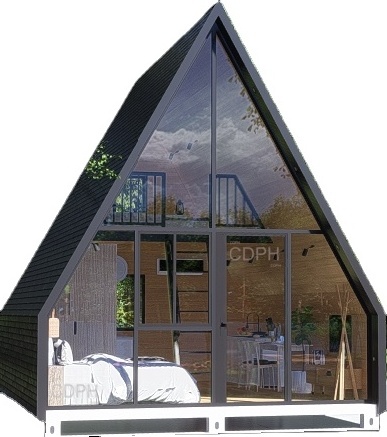 CDPH Triangle Shape Structure Small Cabin /Tiny House/ Triangle House A Frame House Kit For living