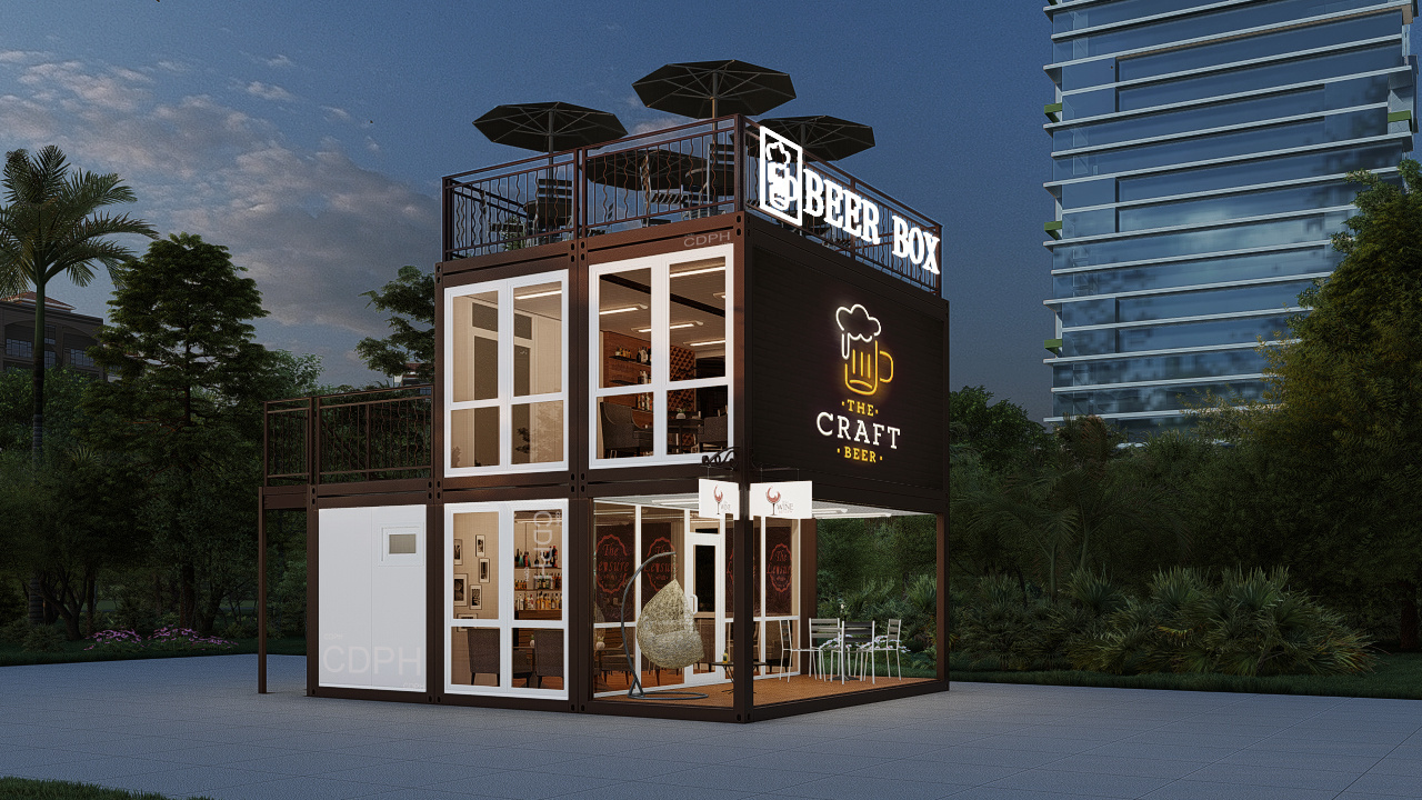 10ft Fast Food Mini Pop-up Shop Cafe Shops Mobile Container Coffee Bar Houses