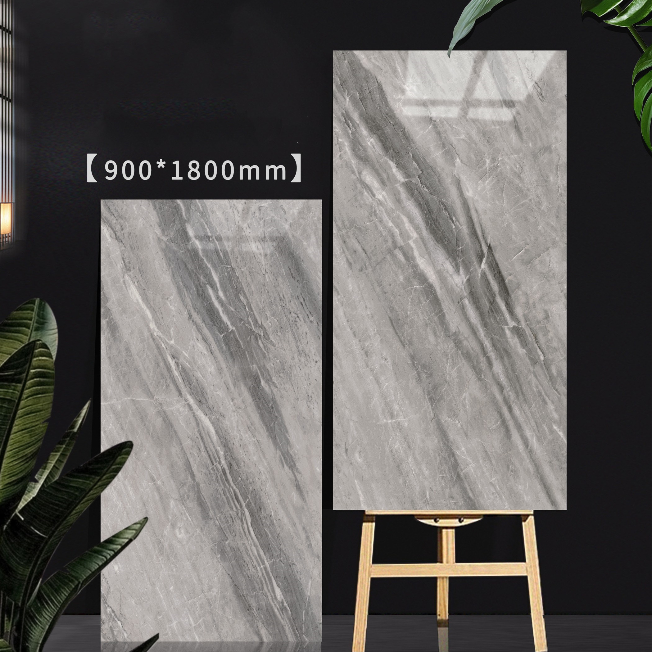 Hot Sale Modern Design 600x1200 Grey Full Glazed Polished Ceramic Porcelain Marble Glossy Tiles for Interior Floor Use