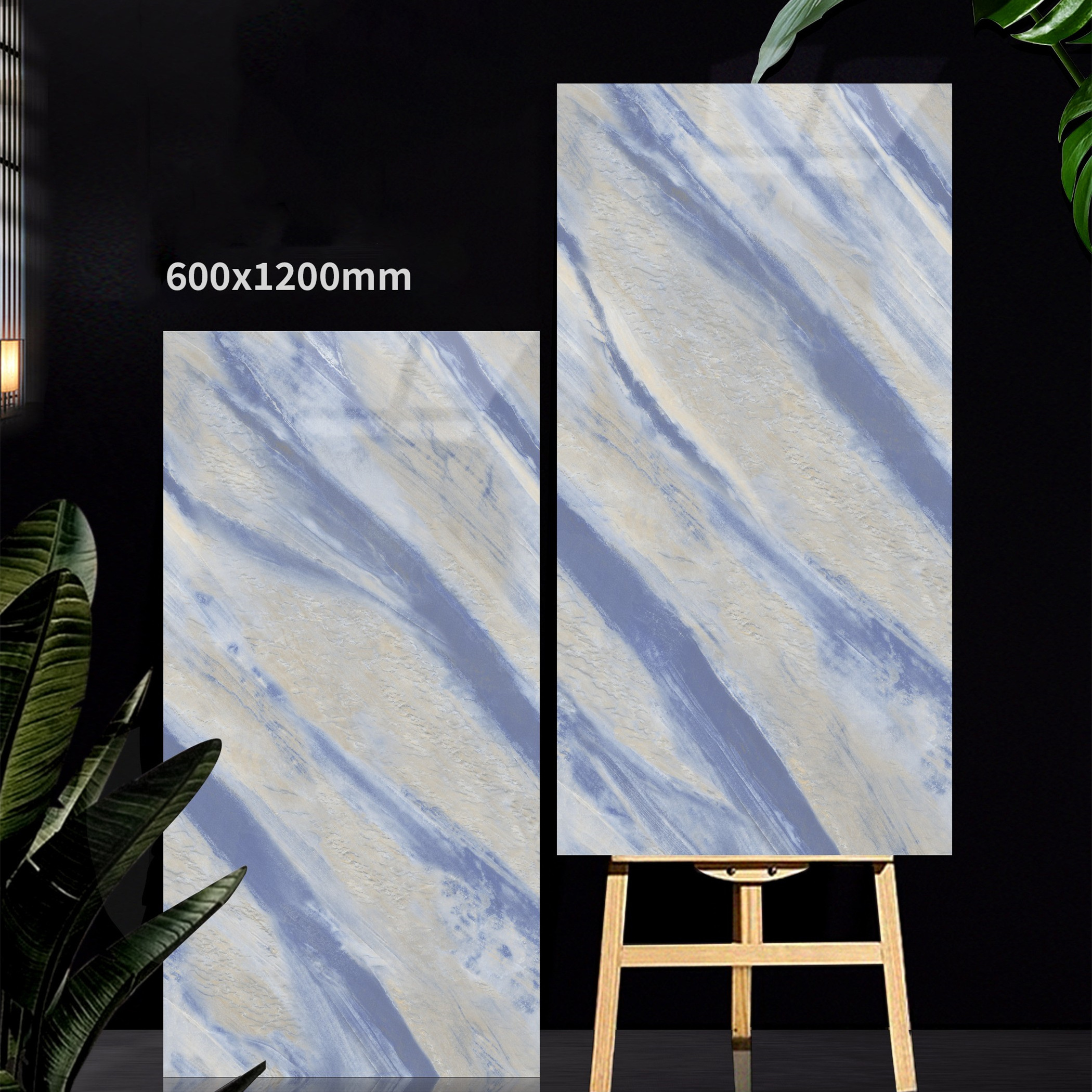 Hot Sale Modern Design 600x1200 Grey Full Glazed Polished Ceramic Porcelain Marble Glossy Tiles for Interior Floor Use