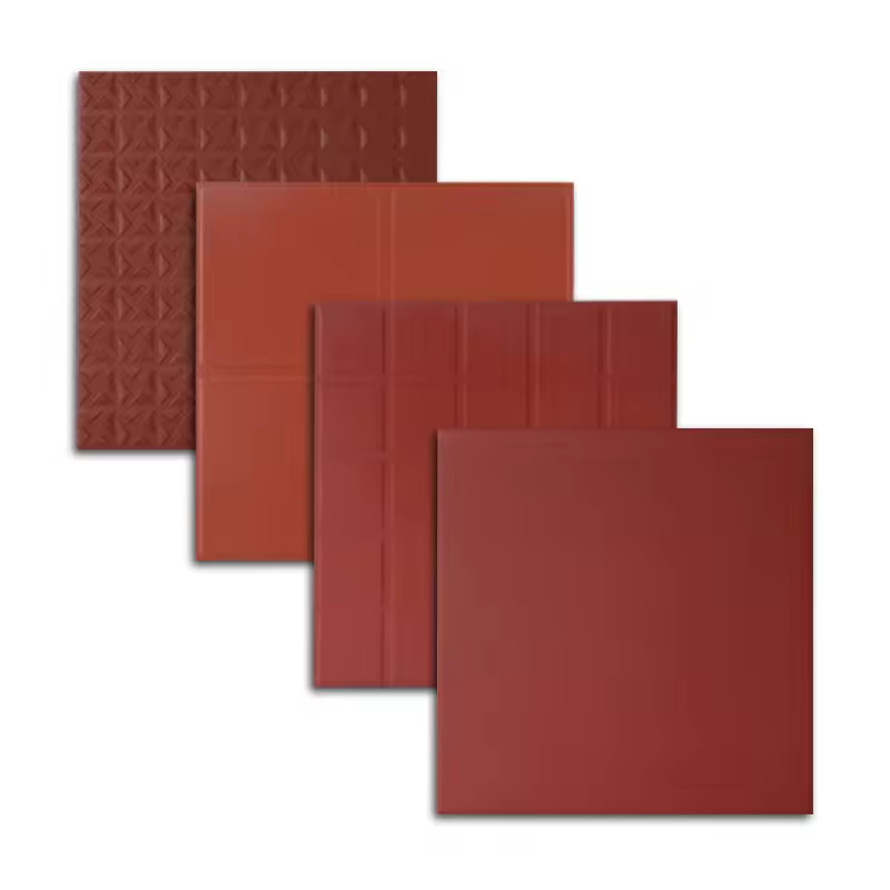 24inch x24inch red clay quarry tile exterior rustic ceramic red terracotta steps outdoor paving floor tiles  300x300