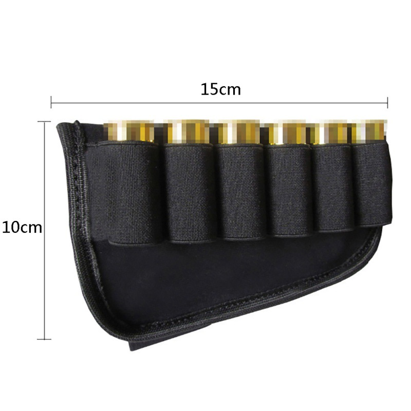 Factory direct sales waterproof tactical gun stock hunting tactical chinrest pad ammunition bag 6-round magazine