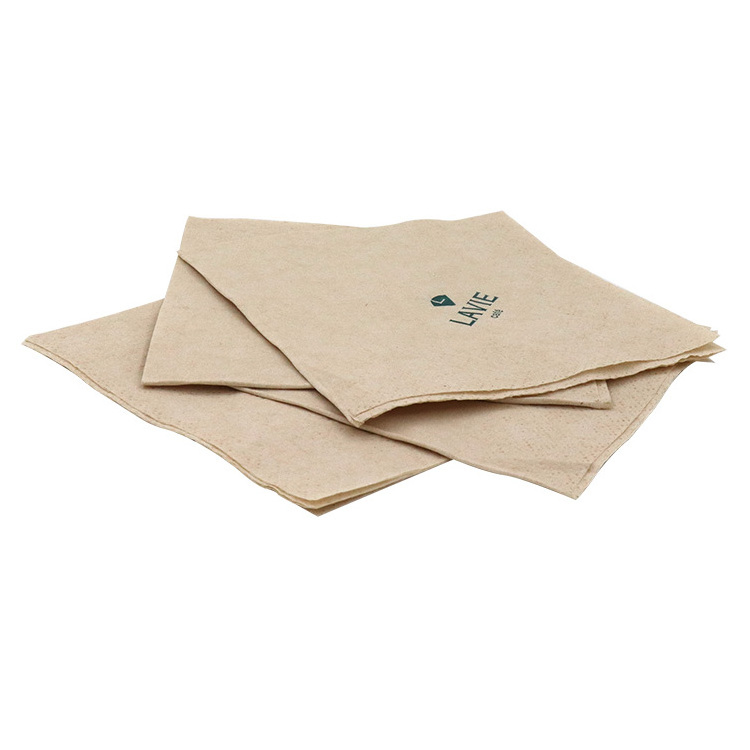 40cm x 40cm bamboo pulp custom logo printing airlaid paper napkins paper serviettes