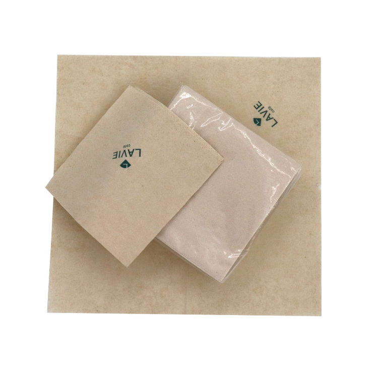 40cm x 40cm bamboo pulp custom logo printing airlaid paper napkins paper serviettes