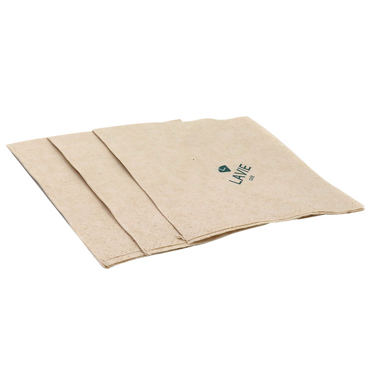 40cm x 40cm bamboo pulp custom logo printing airlaid paper napkins paper serviettes