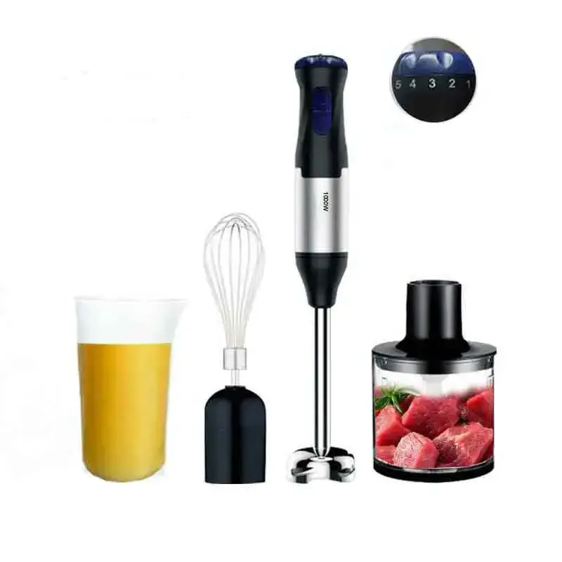 electric portable cordless handheld immersion blender stick blender set