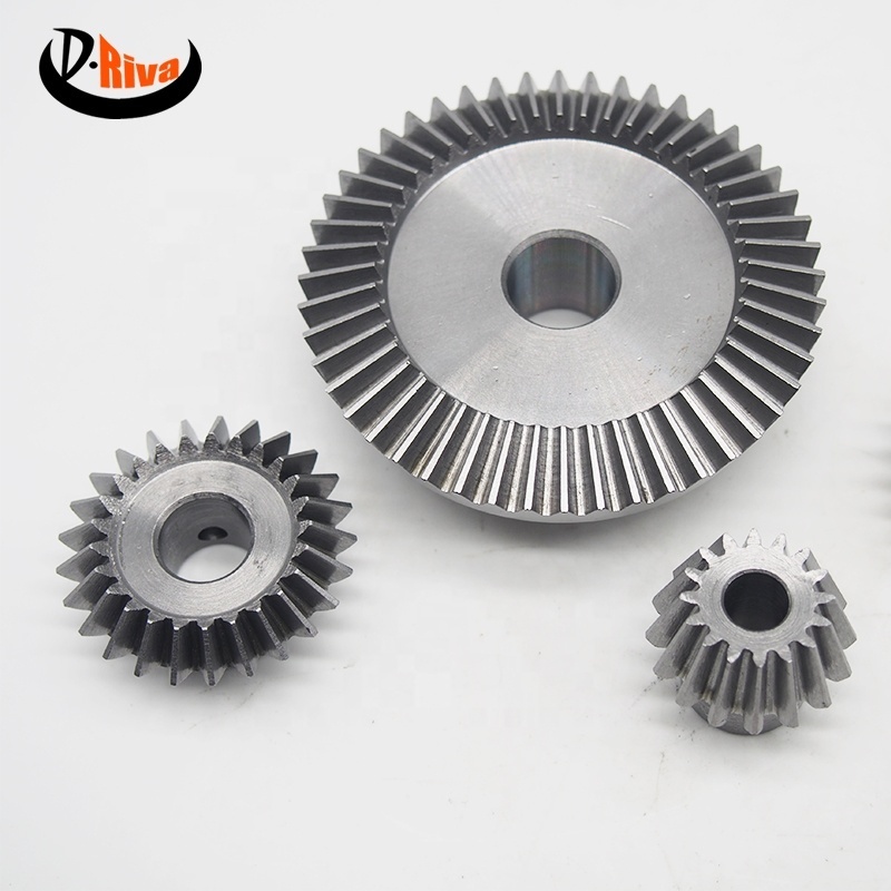 1/1.5/2/2.5/3/4/5 module bevel gear 15-30 tooth carbon steel spiral bevel gears set mechanical power transmission gear