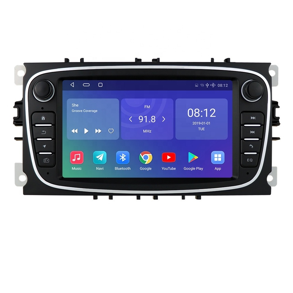 7 Inch 1080P Touch Screen Car Stereo Multimedia Video Player With GPS Navigation & Radio For Ford Focus