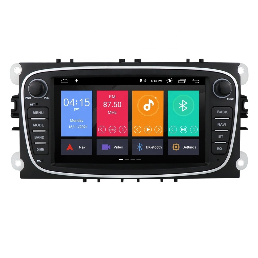 7 Inch 1080P Touch Screen Car Stereo Multimedia Video Player With GPS Navigation & Radio For Ford Focus