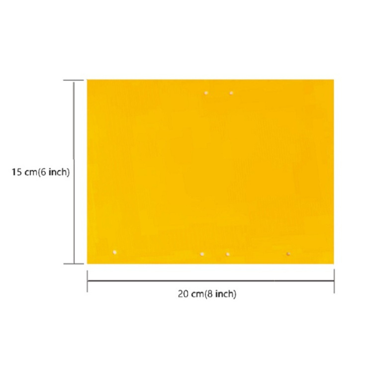 20 sheets/pack 8*6 inch Yellow Adhesive Paper Board Fruit Fly Glue Trap  for Sticky Wasp Fly Bug Insect