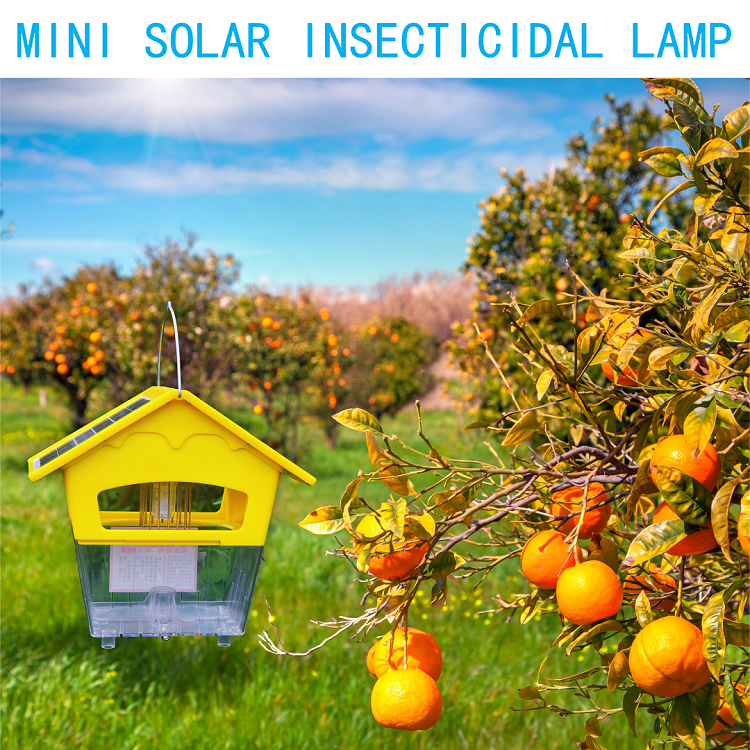 Attracting Pest Control Mini Solar Insecticidal Lamp Electric Fly Catcher Light Moth Traps Insect Killer Trap For Greenhouse