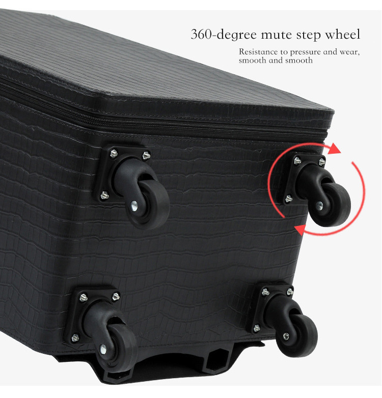 Roy Luxury Oversized Trolley Jewelry Storage Box Scratch Resistant Durable Pu Jewelry Box