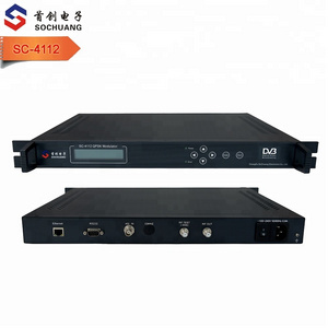 4112 satellite MMDS MVDS DVB-S QPSK modulator for radio tv broadcast system (950-2150MHz, 450-950MHz(option), ASI IN and RF out)