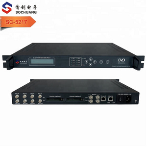 DVB-S2 to MPTS MULTICAST IRD Satellite Receiver with CI Slot (4DVB-S/S2 RF in,4ASI+4MPTS*multicast Gigabit out)