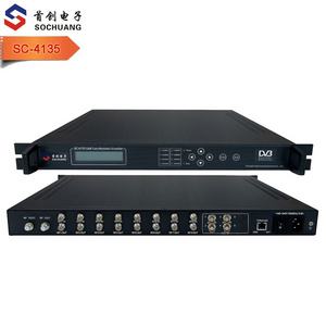 dvb qam analog modulator with multiplexer (8*DVB-S/S2+4*ASI in,4*DVB-C RF out)