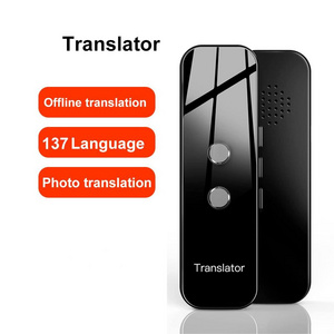 Lightweight portable wireless G6 translator for 137 languages two-way online translation smart translator