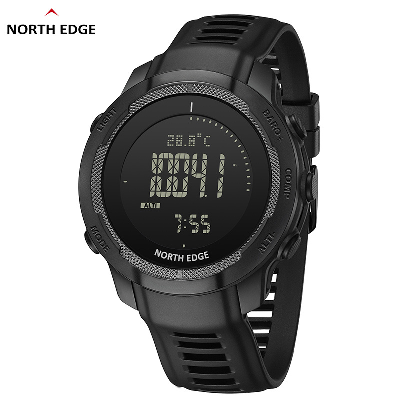 2023 New North EDGE Carbon Fiber Outdoor Watch with Guide Altimeter 50M Waterproof Tactical Sports Smart Watch VERTICO