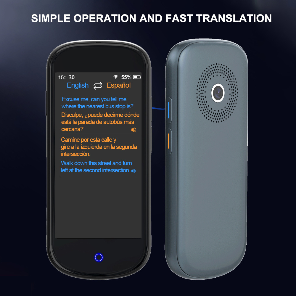 V12 Translator 4.0 inch touch screen 128 language translation multifunction Voice Photo smart translator