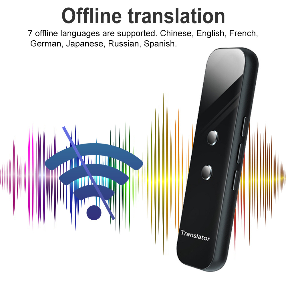 Lightweight portable wireless G6 translator for 137 languages two-way online translation smart translator