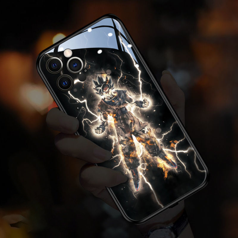 Light Up for iPhone 14 Case LED Mobile Lightning Flash Original Cover XSMAX 13promax Tempered Glass Smart Phone Cases