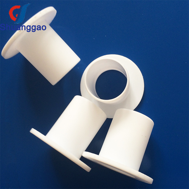 Factory Design Filled Ptfe Guide Sleeve Delrin Af Custom Plastic Flange Bushing