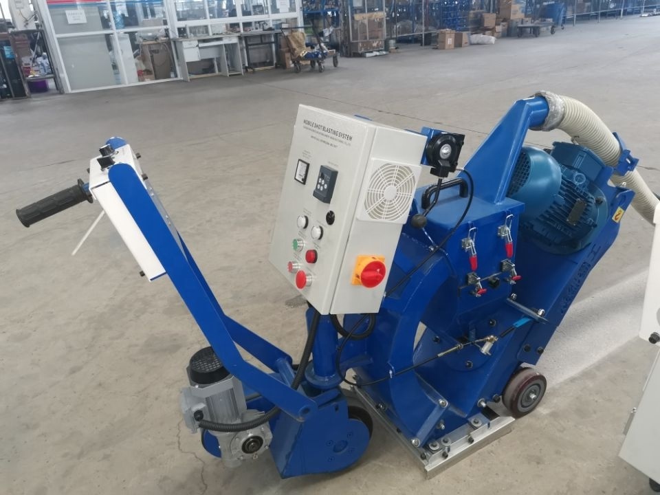 2 year warranty CE /ISO approved manufacturer customized 220v/440v walk behind shot blasting machine  concrete paver shot blast