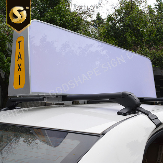 Advertising Board Car Taxi Roof Top Big Light Box Acrylic Sign Car Light Box