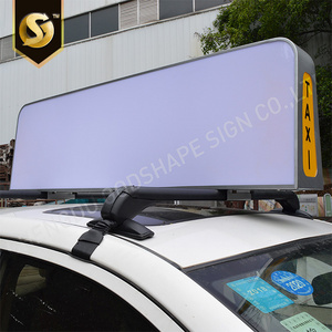 Advertising Board Car Taxi Roof Top Big Light Box Acrylic Sign Car Light Box