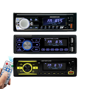 Single Din Car Music System Handsfree Stereo Fm Transmitter Blue-tooth Car Audio Mp3 Player Usb Charger Car Mp3 Player