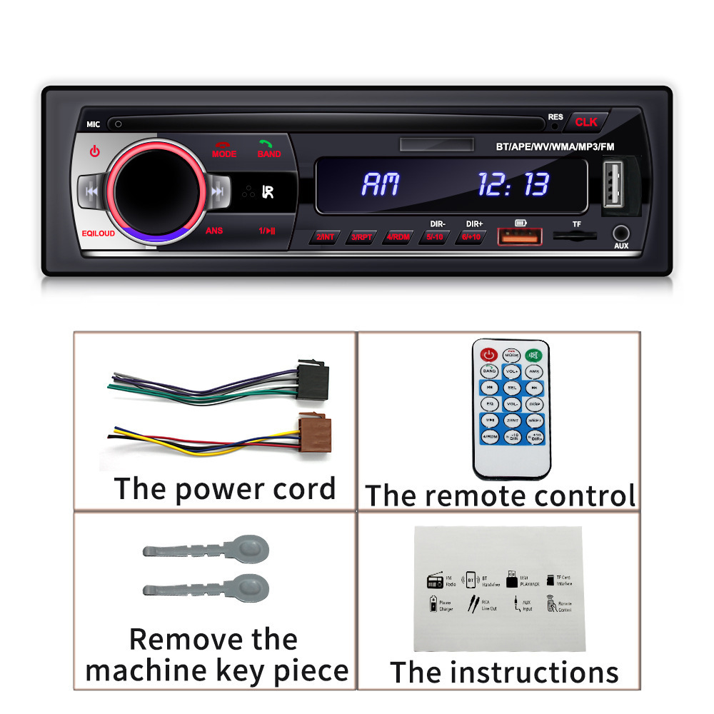 Factory Car Music System Usb Bt Car Charger Handsfree Stereo Fm Transmitter Mp3 1Din Dvd Mp3 Player Car Audio